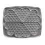 LAGRANGE Jeu de plaques Traditionnel Gaufres Coeur, compatible avec tous les gaufriers "Super2", Plaques en aluminium moulé non 