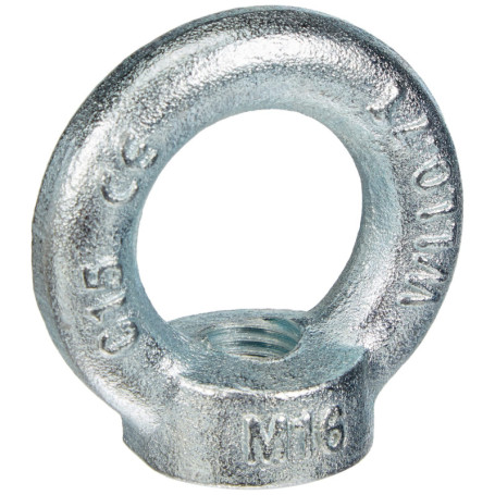 Chapuis, Anneau de Levage Femelle, Acier C15, M16, Charge de Travail Indicative 700 kg, Anneau Femelle utilisé pour Le Levage, C