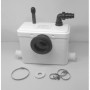Aquasani 3 - Broyeur WC Adaptable avec Connexions pour Douche, Lavabo et Bidet, Installation Facile, Relevage 3m Vertical, 30m H