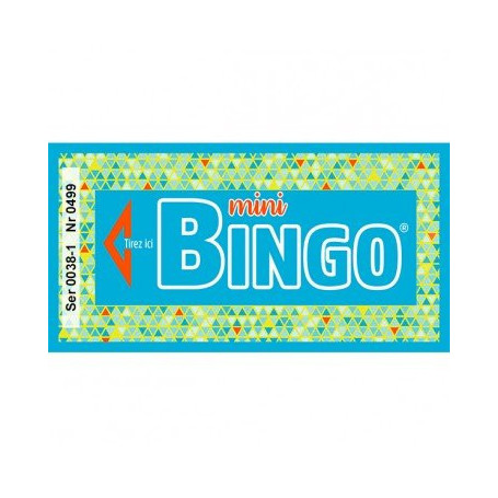 Ticket Mini-Bingo, Bleu, Lot de 500