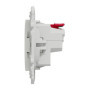 Schneider Electric - Odace, Prise de courant 2P+T affleurante, 16 A, connexion rapide, Blanc Odace - prise de courant 2P+T affle