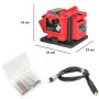Affûteur Multifonction Universel 65W : Couteaux, Ciseaux, Forets, Burins - Touret à Meuler Electrique - Arbre Flexible inclus po