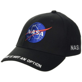 Nasa Mixte Acnasadcp002 Casquette de baseball, Noir, Taille unique EU
