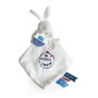Doudou et Compagnie - Sac à Doudou Lapin UNICEF - 10 Cm Blanc - Idée Cadeau de Naissance Fille et Garçon - Garantie Doudou Perdu