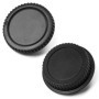 X2 EOS BO Cache Bouchon BOITIER + Arrière pour Objectif Monture Canon EOS EF EF-S Compatible Tous DSLR Canon - ADAPTOUT Marque F
