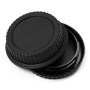 X4 EOS BO Cache Bouchon BOITIER + Arrière pour Objectif Monture Canon EOS EF EF-S Compatible Tous DSLR Canon - ADAPTOUT Marque F