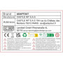 X4 EOS BO Cache Bouchon BOITIER + Arrière pour Objectif Monture Canon EOS EF EF-S Compatible Tous DSLR Canon - ADAPTOUT Marque F