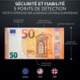 Detecteur Faux Billet & Compteuse de Billets INSERTION UN A UN - Détecteur UV/MG/IR pour Faux Billets Euros, Faux Dollars, Faux 