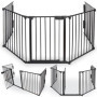 FACILITYS - Barrière de Sécurité Enfant - Grille Protection Cheminée Enfant Pliable - Grand Format en Métal de 300 cm - 1 Porte 