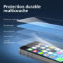 NEW'C Lot de 2, Verre Trempé pour iPhone 5, iPhone 5S, iPhone 5C, Film Protection écran efficace contre les Rayures - sans Bulle