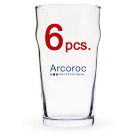 ARCOROC Nonic Pint Beer Glass 570 ML Set of 6
