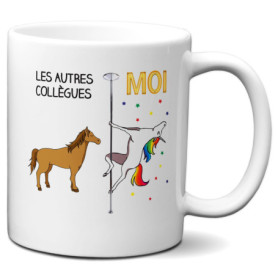 L'Esprit Des Anges Tasse Mug Idée Cadeau Super Collègue de Travail Licorne Pole Dance Entreprise Nouveau Job, Céramique