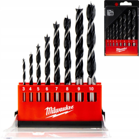 Milwaukee 4002395371259 4932352466 Lot de 8 forets à bois