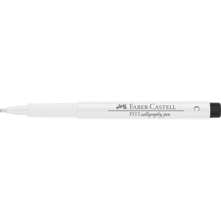 Faber-Castell 167501 Crayon à encre de Chine Pitt Artist Pen C avec mine 2,5 mm, blanc, multicolore, 1 pièce