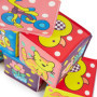 BIECO Cube Bebe Set | Pack de 6 | Cube a Empiler Bebe | Cube Dactivité Bebe | Jeux Bebe Cube Eveil Bébé Jeu Montessori Bebe Jeux