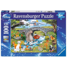 Ravensburger - Puzzle Enfant - Puzzle 100 pièces XXL - La Famille d'animal Friends - Disney - À partir de 6 Ans - Puzzle de qual