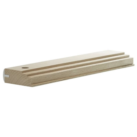 wolfcraft 6947000 Cale de Frappe en Bois avec Rail en Aluminium 62 x 24 x 281 mm Marron