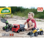 Lena 04610 - Worxx Muldenkipper Mercedes Benz Arocs, ca. 45 cm, Véhicule de chantier pour enfants à partir de 3 ans, robuste cam