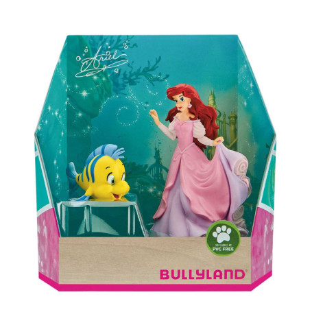 Bullyland 13437 - Jeu de Figurines, Walt Disney Arielle - Arielle et Fabius, Figurines peintes à la Main, sans PVC, pour Les Enf