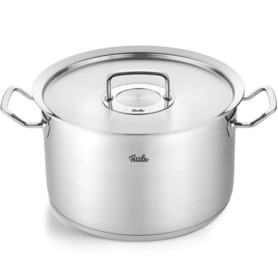 Fissler Original-Profi Collection Faitout en Acier Inoxydable (Ø 28 cm, 10,0 l) avec Couvercle Métallique Et Graduation Intérieu