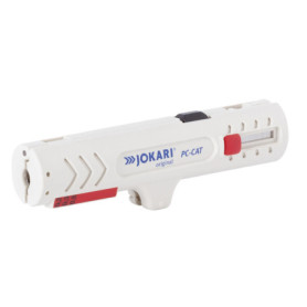 JOKARI® Original Stripper PC-Cat pour dénuder les câbles réseau Cat 5-7, réf. 30161