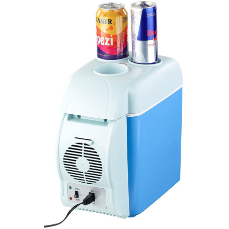 Lescars Glacière thermoélectrique chaud/froid 7,5 L 12 V avec 3 porte-boissons