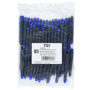 TSI 18080 Lot de 80 cartouches d'encre universelles, couleur bleu roi