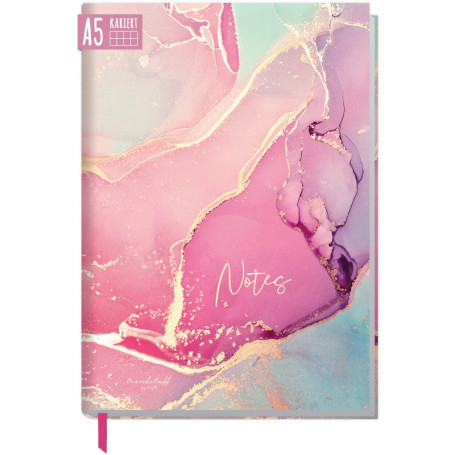 Trendstuff by Häfft Carnet de notes à carreaux A5 [Shiny Teal] de Trendstuff | 124 pages, 62 feuilles | Idéal comme journal, bul