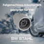 SW-Stahl 02383L-4 Adaptateur d'antivol de jante 524 I Convient pour VW I Déverrouillage des serrures de jante I Outil de démonta