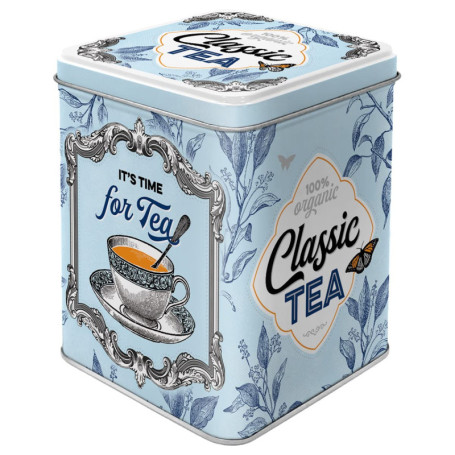 Nostalgic-Art Boîte à thé rétro, Classic Tea – Idée de Cadeau pour la Cuisine, Récipient du thé en Vrac et des sachets de thé, D
