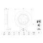 Bosch BD1650 Disques de frein - certification ECE-R90-1 jeu de 2 disques