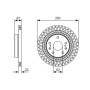 Bosch BD2179 Disques de frein - Essieu avant - certification ECE-R90-1 jeu de 2 disques