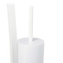 Relaxdays, blanc Ensemble brosse WC porte-papier toilettes serviteur salle de bain, HxlxP: 78 x 29 x 20 cm, acier, plastique, 1