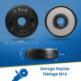 S&R Ecrou de Serrage Rapide M14 Meuleuse. Filettage Complet pour serrage rapide et sans Clés. Pour meuleuse 115 e 125 mm de tout