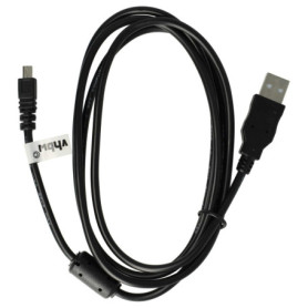 vhbw Câble USB standard type A, 150 cm, compatible avec Casio Exilim EX-Z680, EX-Z690, EX-Z790, EX-Z800, EX-ZS100, EX-ZS150