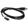 vhbw Câble USB standard type A, 150 cm, compatible avec Casio Exilim EX-Z680, EX-Z690, EX-Z790, EX-Z800, EX-ZS100, EX-ZS150
