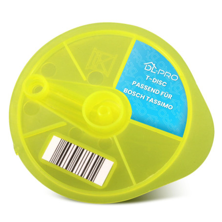 DL-pro Disque de nettoyage T-Disc jaune pour Bosch Siemens 17001490 00576836 compatible avec Tassimo la machine à café à capsule