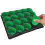 com-four® 40x Pots de Culture avec Plateaux pour Plantes - Jardinière - Plateau à graines pour Plantes en Croissance - Kit de Cu