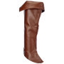 Boland 81993 - Bottes Walker, marron, Accessoire pour costume de pirate, pirate des mers, mousquetaire ou médiéval, Accessoire p