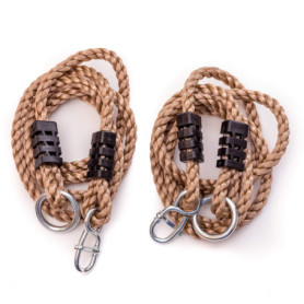 ROG garden-line Kit de cordes : 2 x cordes d'extension réglables pour balançoire 110-180 cm avec suspension