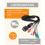 AV – Câble vidéo/audio/YPbPr/Projecteur/Rallonge pour PS2 de amathings avec/sans adaptateur SCART