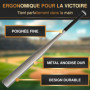 Heldenwerk Batte de Baseball en Bois ou Aluminium - 31 Pouce avec Poignée antidérapante - pour Adulte et Enfant