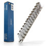 Jeu de 13 douilles 1/4" I 4-14 mm I Jeu de douilles Torx 6-12 pans I Profil E multidents