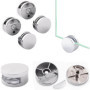 Euro Tische 4x support de montage de miroir chromé - entretoise pour le verre, le verre acrylique, les photos ou le miroir