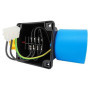 Combinaison interrupteur-prise DZ08-2 230V avec clapet d'arrêt d'urgence - construction identique : KEDU KOA2Y