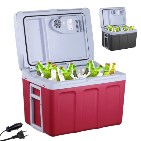 AREBOS Glacière 40 litres | pour Refroidir & Maintenir au Chaud | Réfrigérateur Mobile | 12/230 V pour Voiture & Prise de Couran