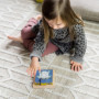 Kindsgut Jeu d’éveil Puzzle Cube en Bois, Jouets en Bois pour Les Petits Enfants, Design Simple et Couleurs subtiles pour Le Pla