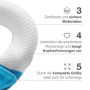 Medibino Kluba Medical | Coussin Protecteur pour bébé, prévient la déformation cranienne | équipement de lit | Blanc/Gris