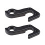 YINETTECH 2pcs VTT Vélo Arrière Engrenage Mech Dérailleur Crochet Cintre Noir Aluminium Tailhook Décrochage Cadre Adaptateur pou