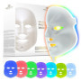 Masque de visage Luminothérapie 7 couleurs par Project E Beauty | Routine de Soins du Visage Anti-âge |Raffermissement de la Pea